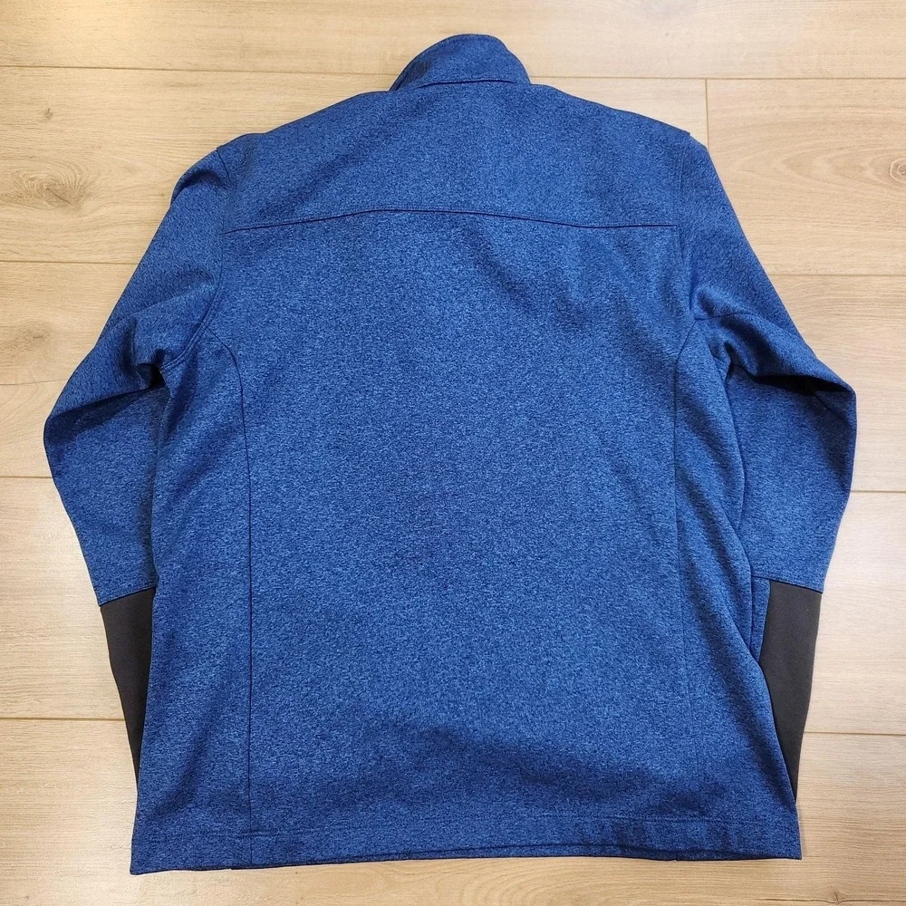The North Face Pullover Mens Medium Blue Long Sleeve 1/4 Zip Fleece Hiking Top